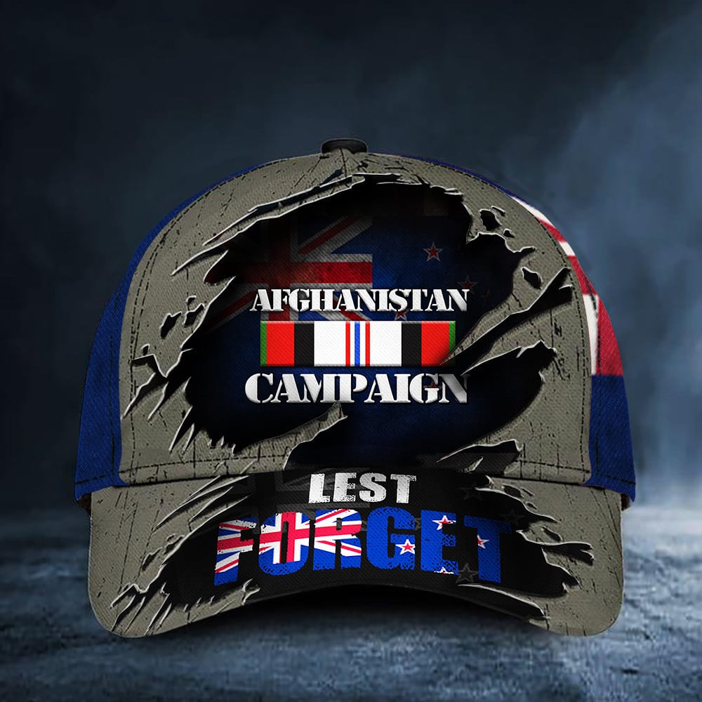 Afghanistan Campaign Lest Forget New Zealand Hat Anzac Day Hats Men Trucker Hats Custom Hats Gifts For Men & Women