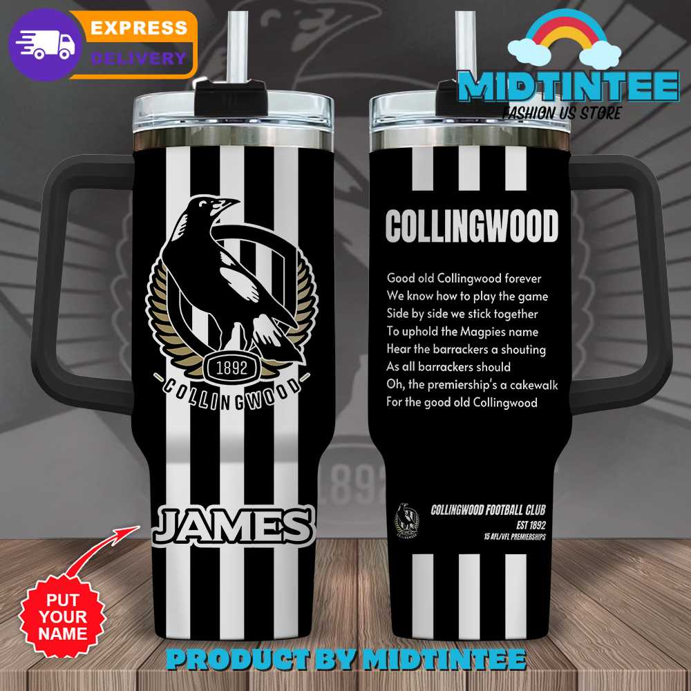AFL Collingwood FC Custom Stanley Cup 40 oz 30 oz Tumbler With HandleTVC2301905