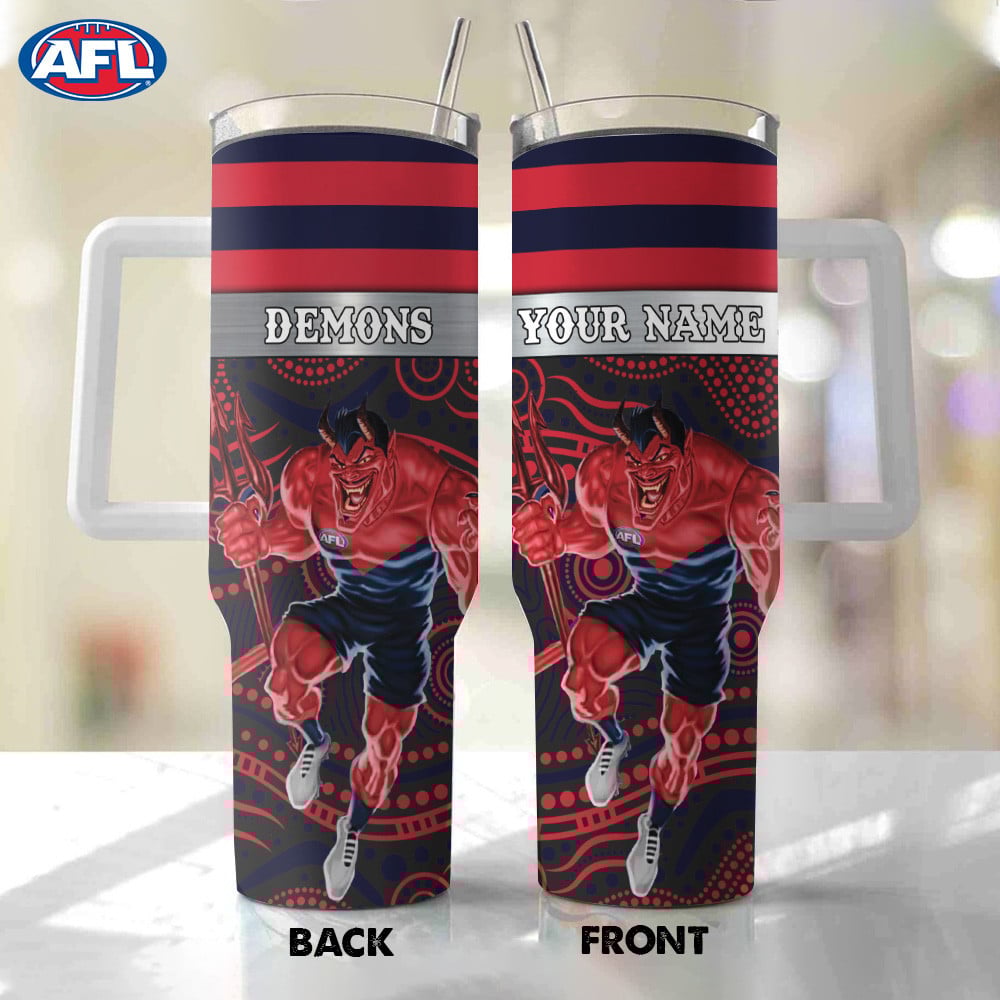 AFL Melbourne Demons Mascot Custom Stanley Cup 40 oz 30 oz Tumbler With HandleTVC2301183