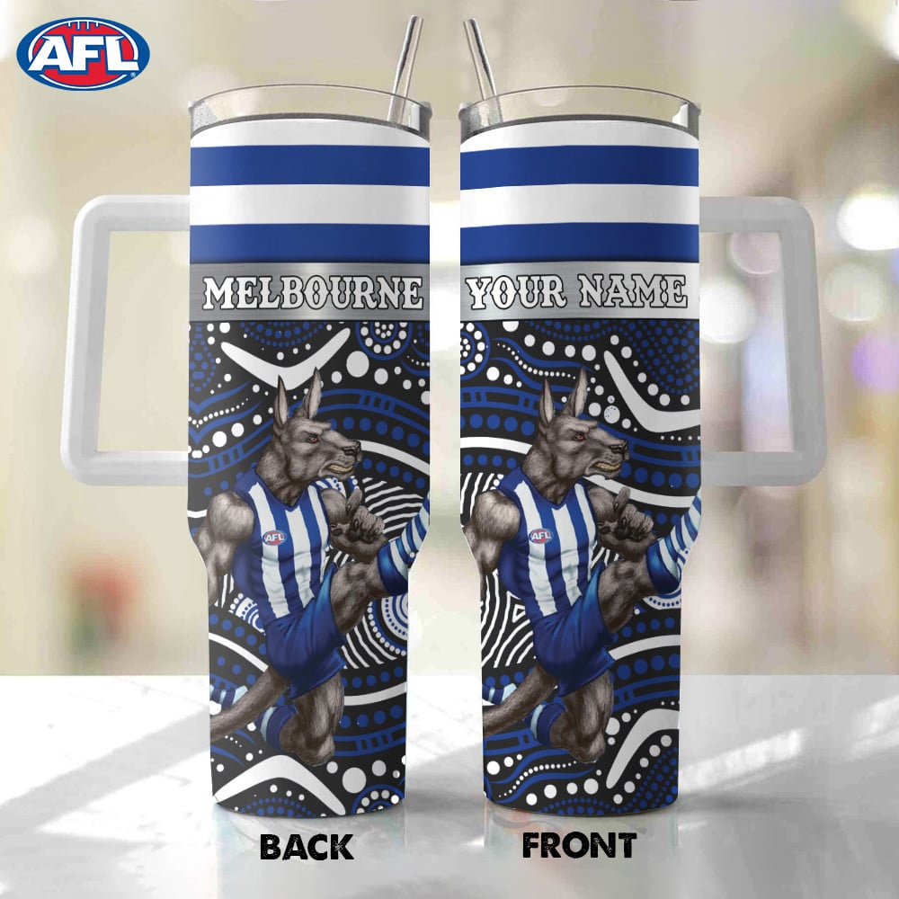 AFL North Melbourne Mascot Custom Stanley Cup 40 oz 30 oz Tumbler With HandleTVC2301184