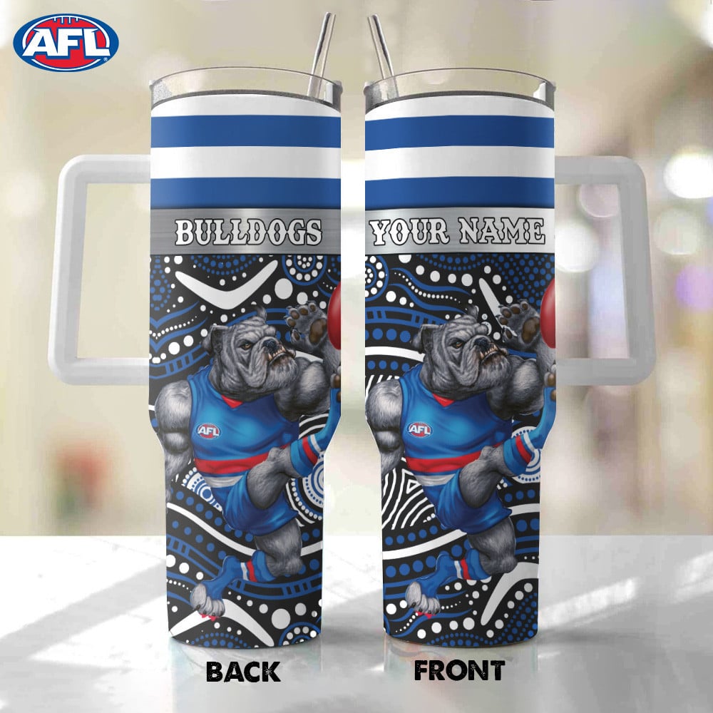 AFL Western Bulldogs Mascot Custom Stanley Cup 40 oz 30 oz Tumbler With HandleTVC2301183