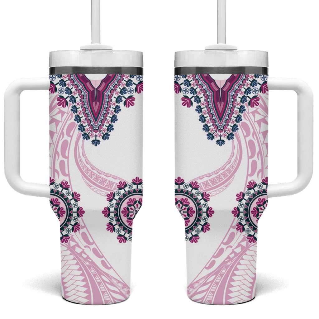 Africa Dashiki With Polynesian Pink Custom Stanley Cup 40 oz 30 oz Tumbler With HandleTVC2301385