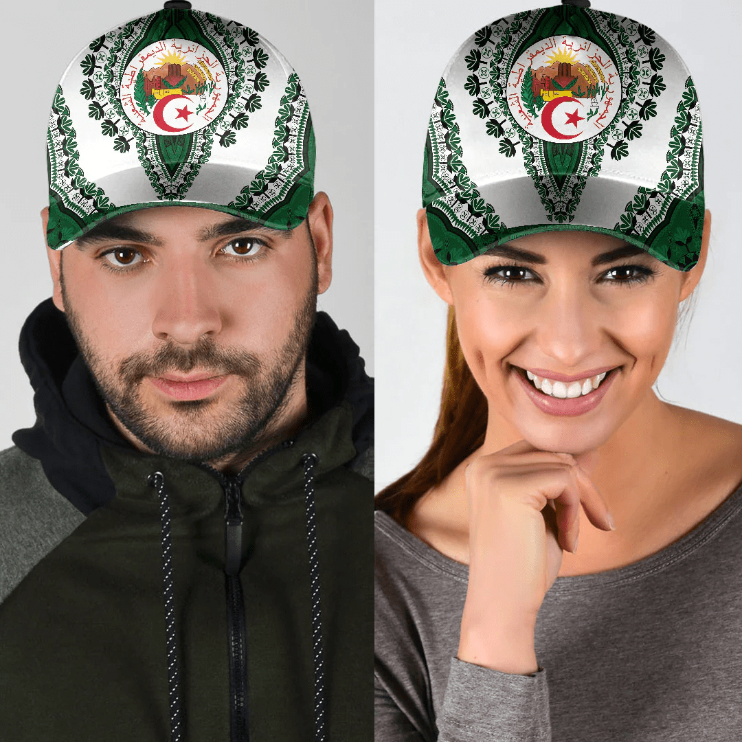 Africazone Africa Cap - Algeria Classic Cap Baseball Cap Hat Trucker Hats Custom Hats Gifts For Men & Women