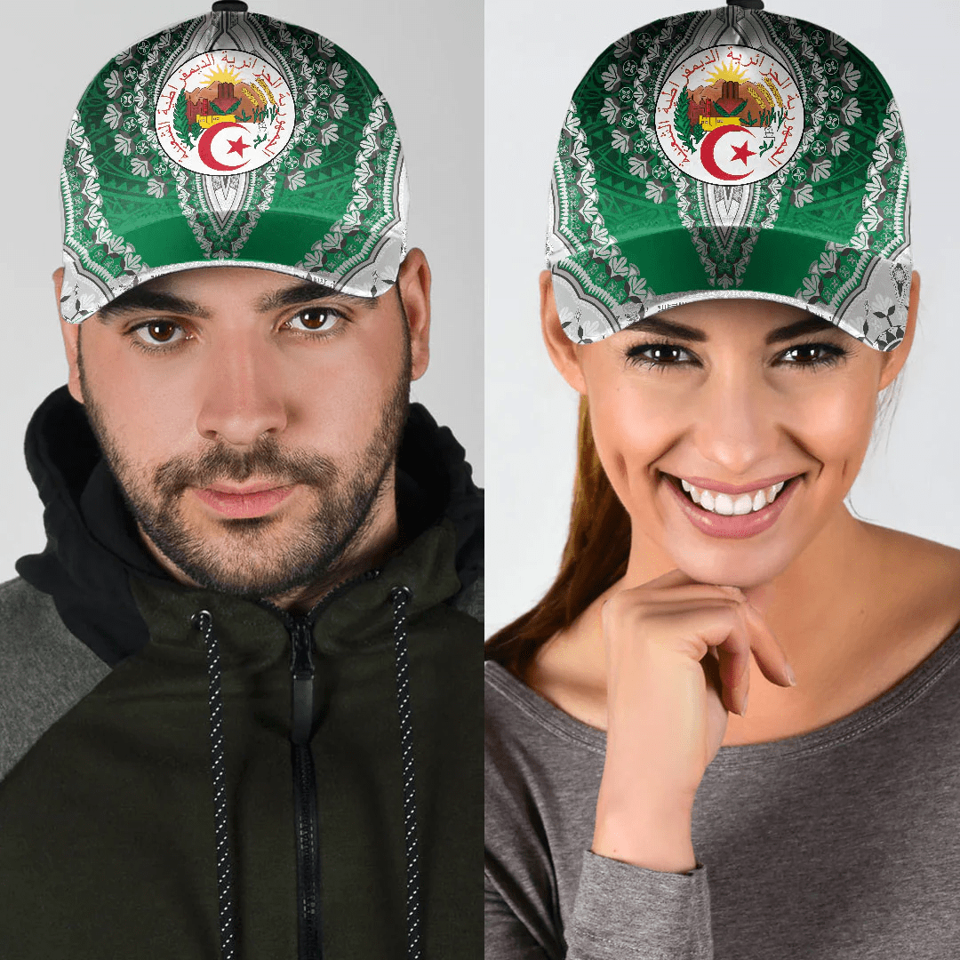 Africazone Africa Cap - Algeria - Green Version Classic Cap Baseball Cap Hat Trucker Hats Custom Hats Gifts For Men & Women