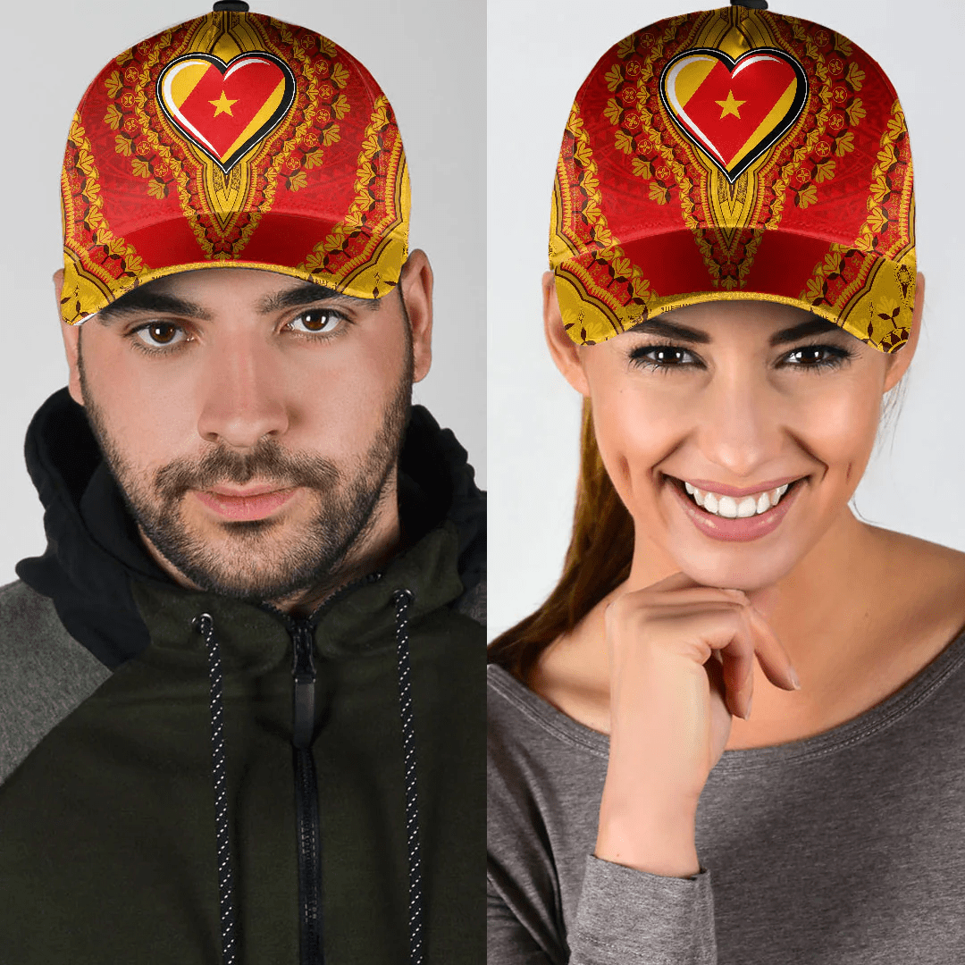 Africazone Africa Cap - Amhara - Red Version - Ethiopia National Regional State Classic Cap Baseball Cap Hat Trucker Hats Custom Hats Gifts For Men & Women