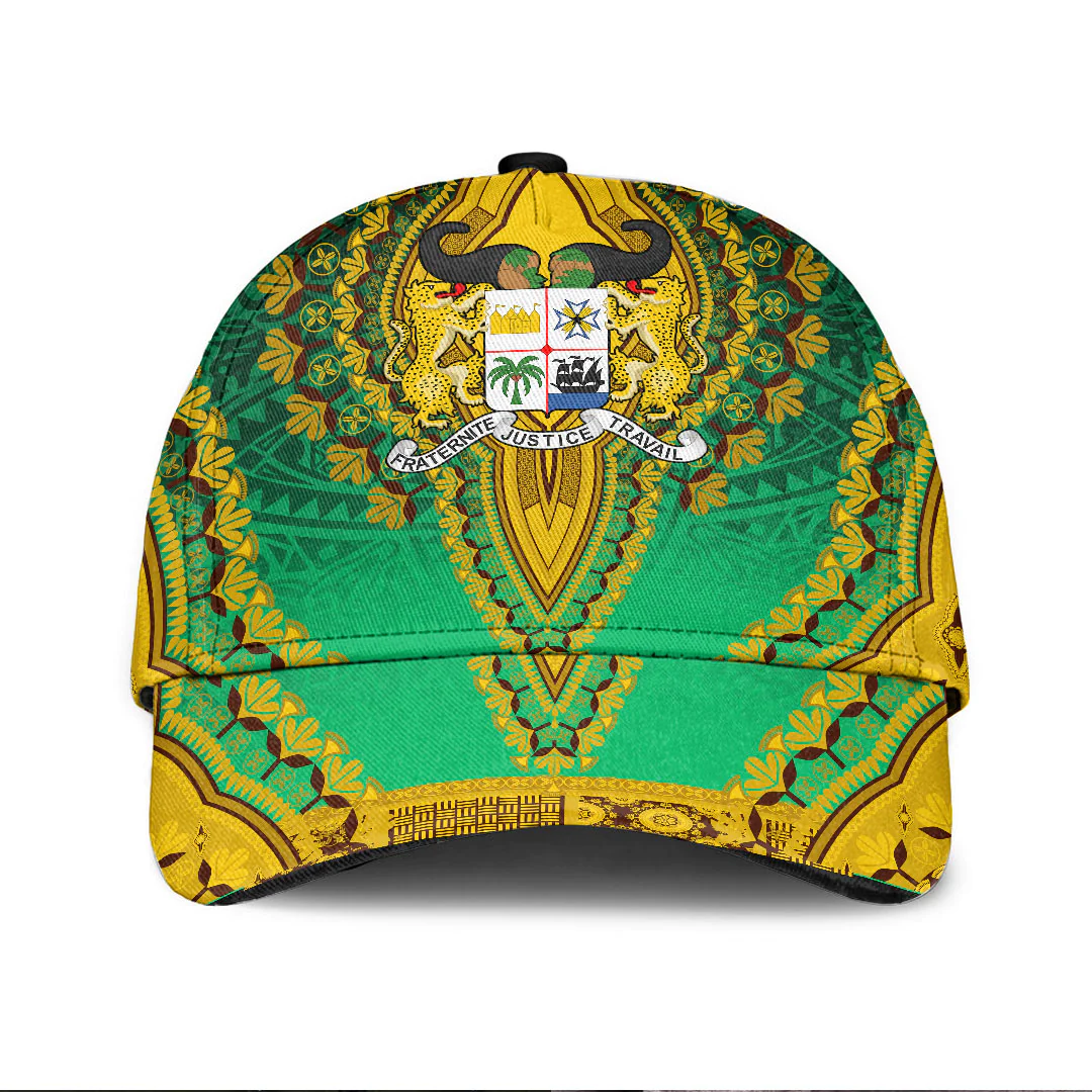 Africazone Africa Cap - Benin - Green Version Classic Cap Baseball Cap Hat Trucker Hats Custom Hats Gifts For Men & Women