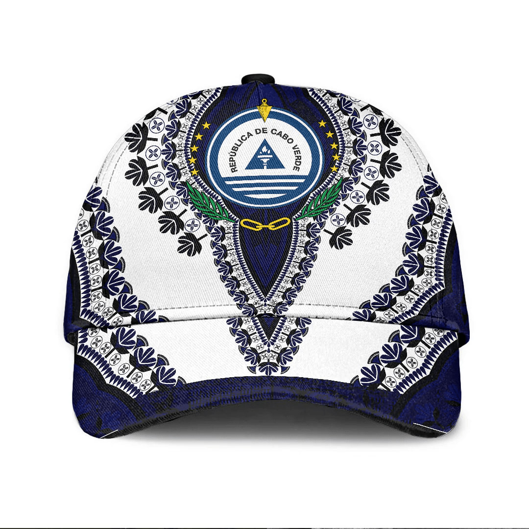 Africazone Africa Cap - Cape Verde - White Version Classic Cap Baseball Cap Hat Trucker Hats Custom Hats Gifts For Men & Women