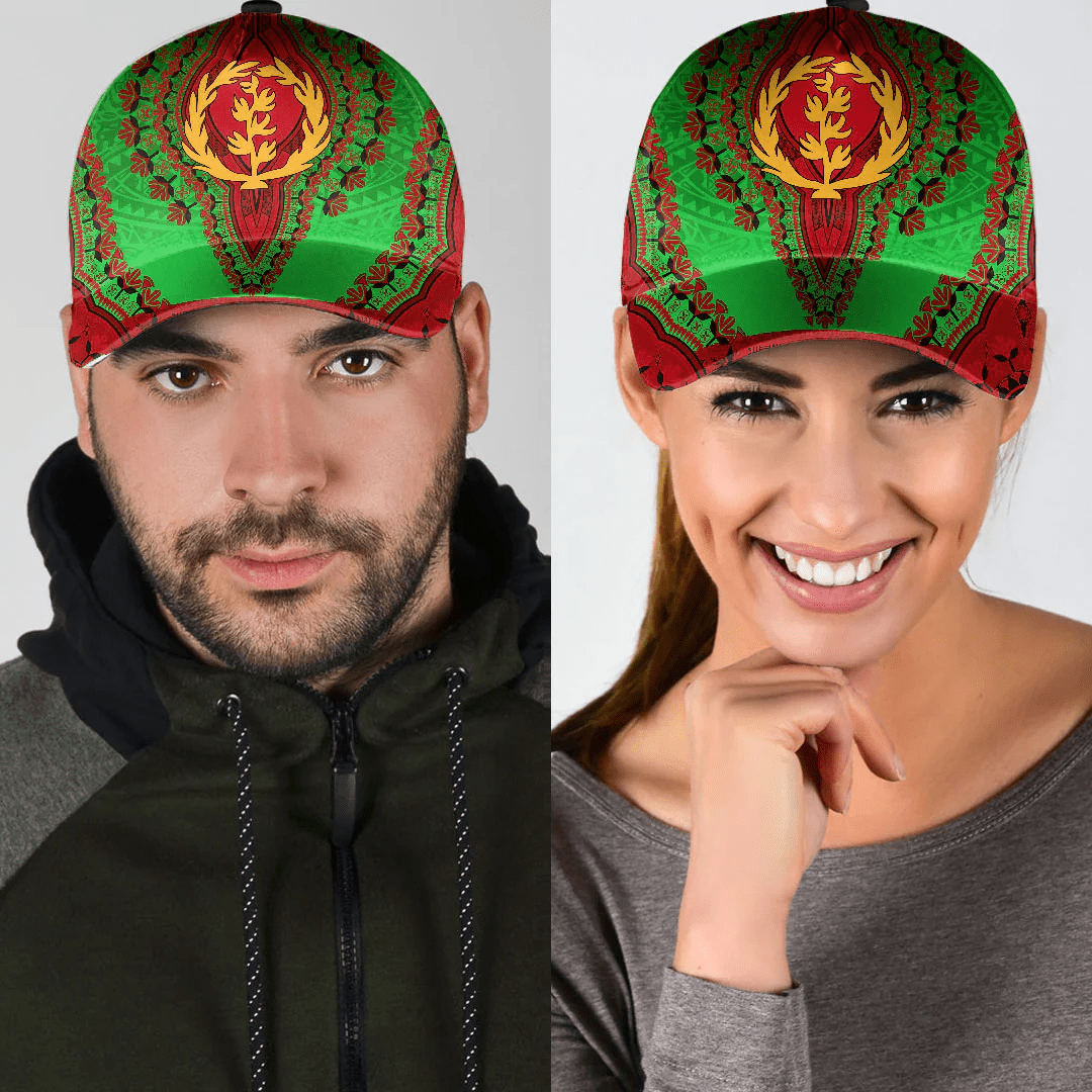 Africazone Africa Cap - Eritrea - Green Version Classic Cap Baseball Cap Hat Trucker Hats Custom Hats Gifts For Men & Women