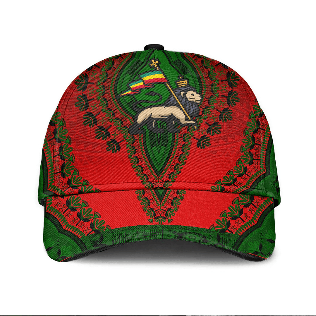 Africazone Africa Cap - Ethiopia - Red Version Classic Cap Baseball Cap Hat Trucker Hats Custom Hats Gifts For Men & Women