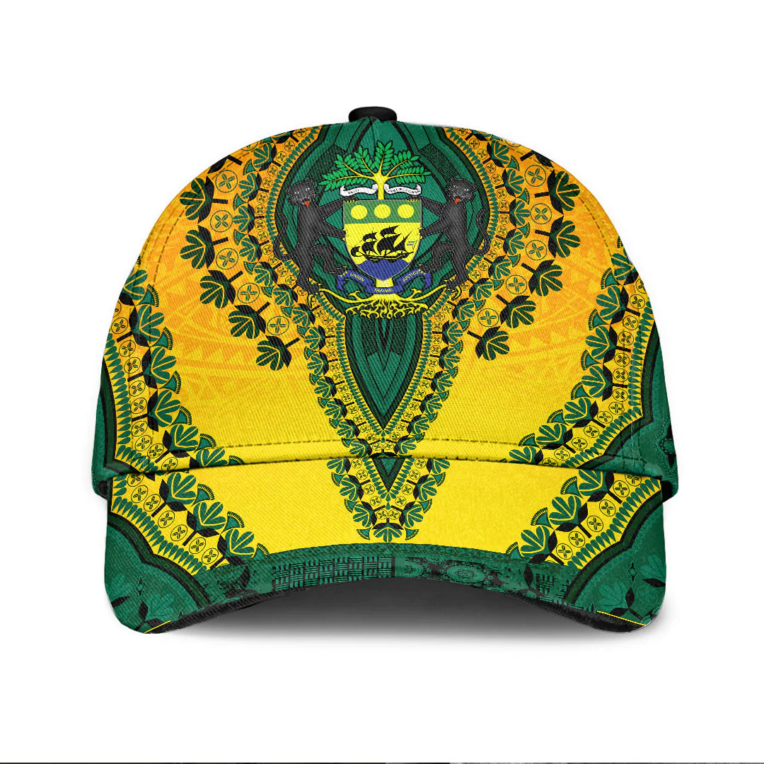 Africazone Africa Cap - Gabon Classic Cap Baseball Cap Hat Trucker Hats Custom Hats Gifts For Men & Women