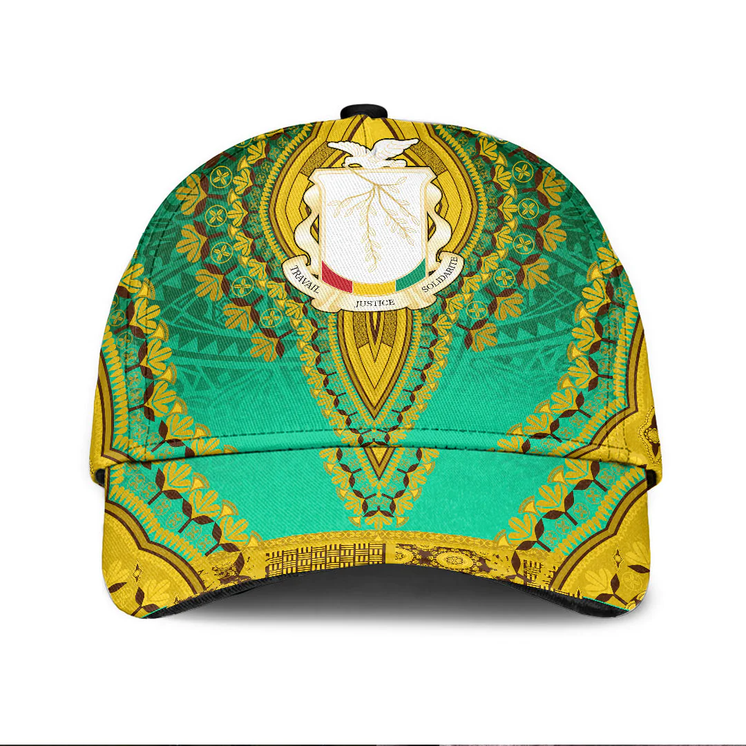 Africazone Africa Cap - Guinea - Green Version Classic Cap Baseball Cap Hat Trucker Hats Custom Hats Gifts For Men & Women