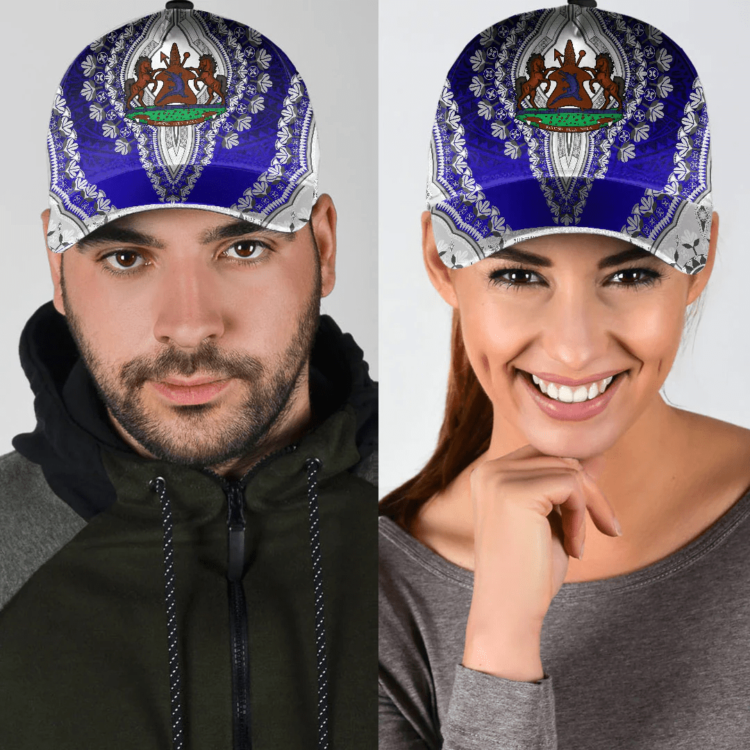 Africazone Africa Cap - Lesotho Classic Cap Baseball Cap Hat Trucker Hats Custom Hats Gifts For Men & Women