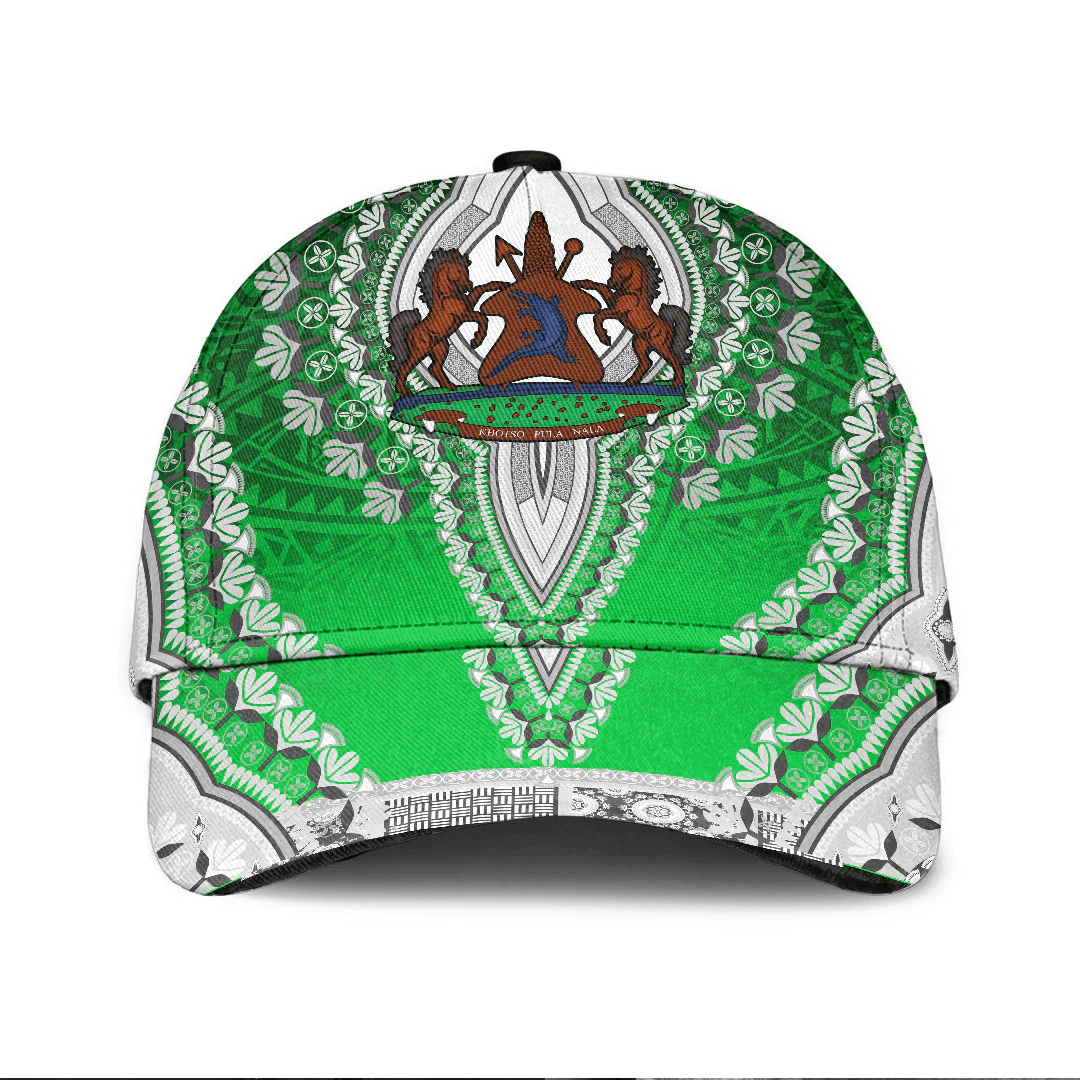 Africazone Africa Cap - Lesotho - Green Version Classic Cap Baseball Cap Hat Trucker Hats Custom Hats Gifts For Men & Women