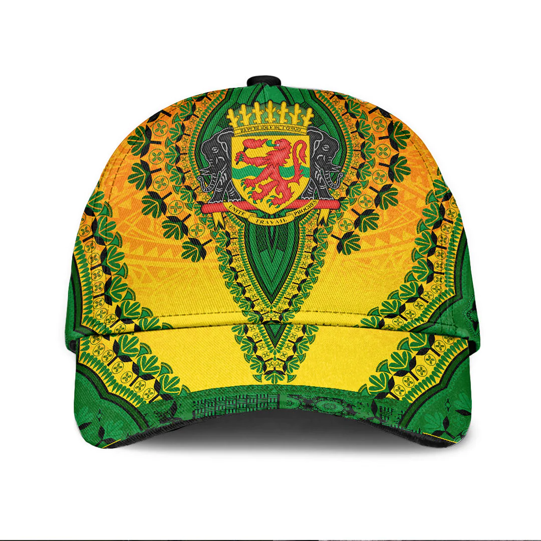 Africazone Africa Cap - Republic Of The Congo Classic Cap Baseball Cap Hat Trucker Hats Custom Hats Gifts For Men & Women