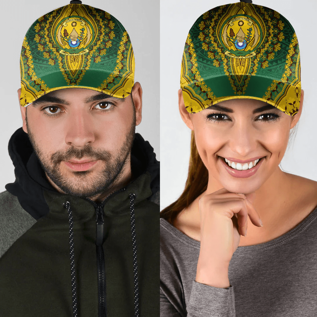 Africazone Africa Cap - Rwanda - Green Version Classic Cap Baseball Cap Hat Trucker Hats Custom Hats Gifts For Men & Women