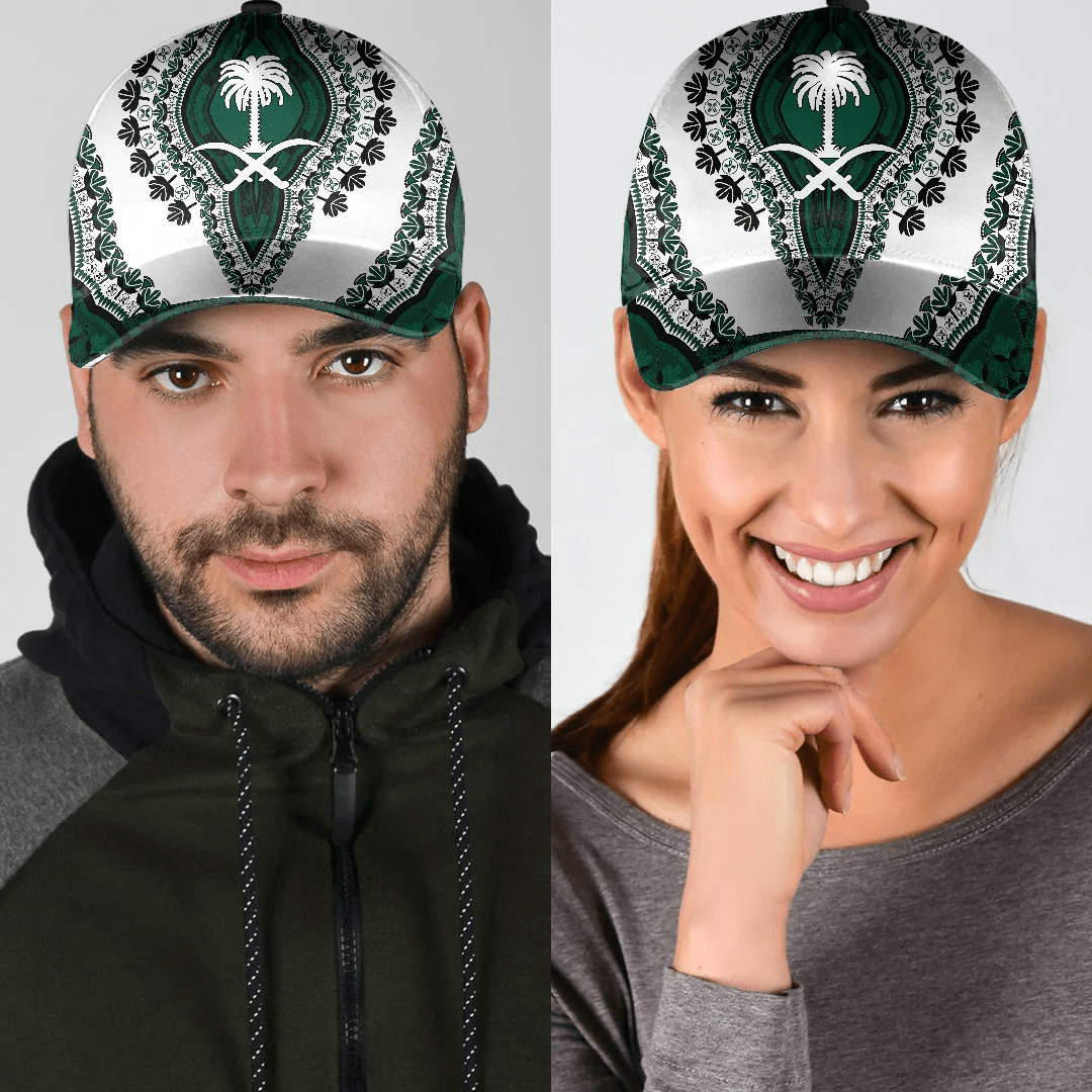 Africazone Africa Cap - Saudi Arabia - White Version Classic Cap Baseball Cap Hat Trucker Hats Custom Hats Gifts For Men & Women