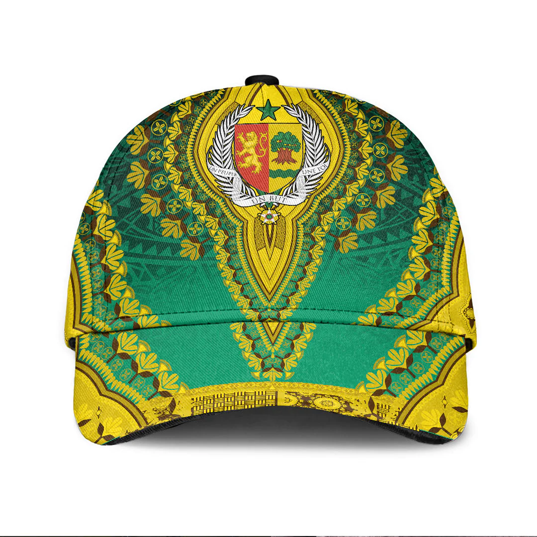 Africazone Africa Cap - Senegal Classic Cap Baseball Cap Hat Trucker Hats Custom Hats Gifts For Men & Women