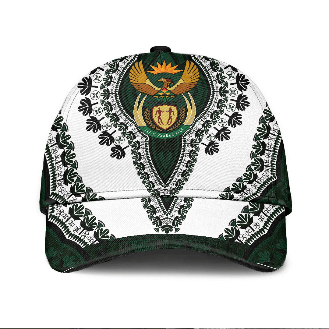 Africazone Africa Cap - South Africa - White Version Classic Cap Baseball Cap Hat Trucker Hats Custom Hats Gifts For Men & Women