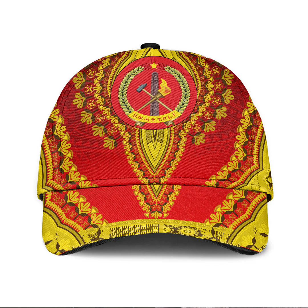 Africazone Africa Cap - Tigray - Red Version - Ethiopia National Regional States Classic Cap Baseball Cap Hat Trucker Hats Custom Hats Gifts For Men & Women