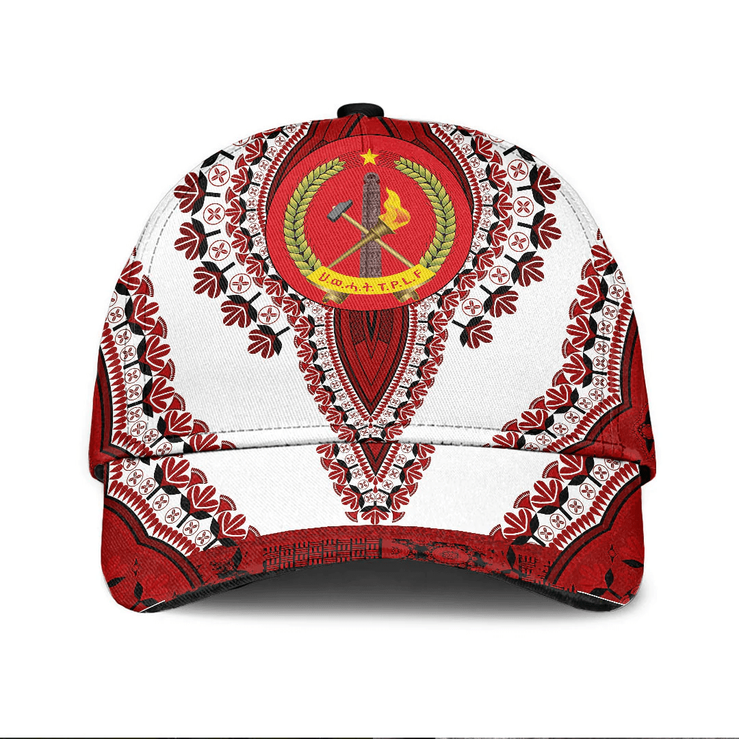 Africazone Africa Cap - Tigray - White Version - Ethiopia National Regional States Classic Cap Baseball Cap Hat Trucker Hats Custom Hats Gifts For Men & Women