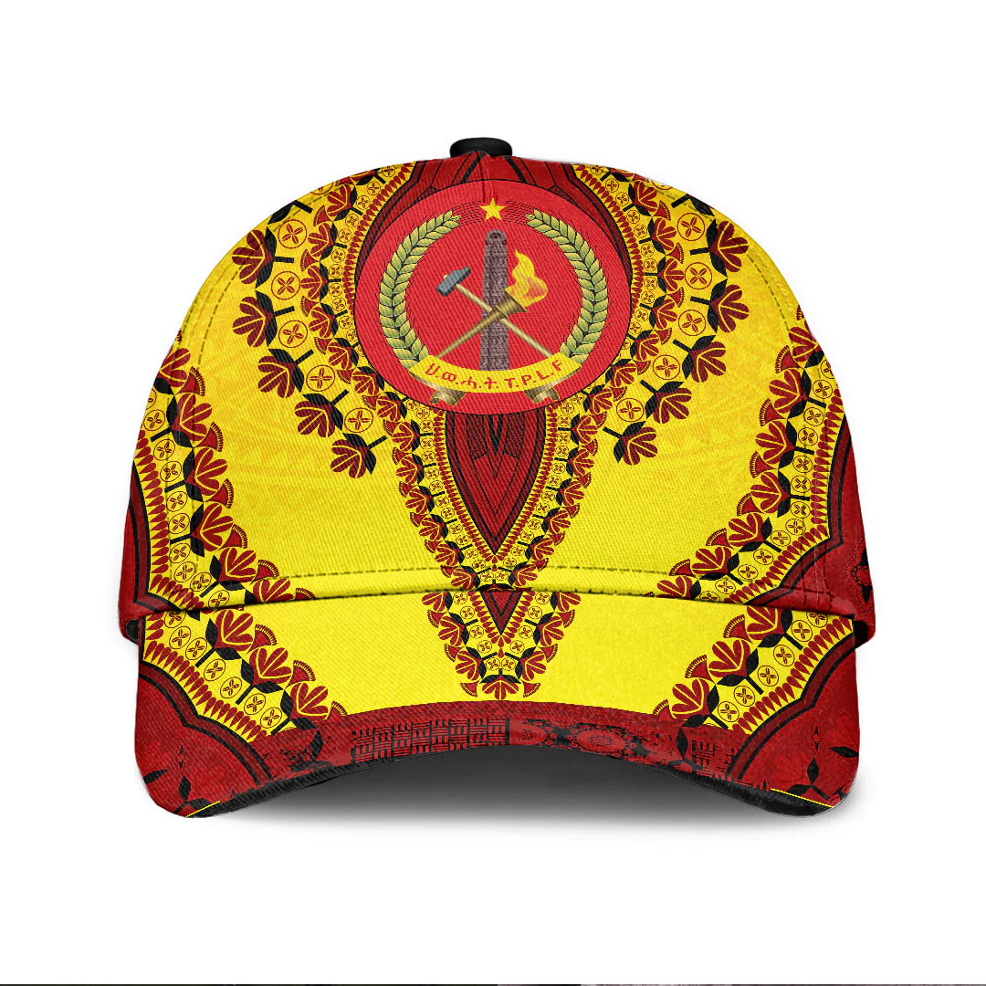 Africazone Africa Cap - Tigray - Yellow Version - Ethiopia National Regional States Classic Cap Baseball Cap Hat Trucker Hats Custom Hats Gifts For Men & Women