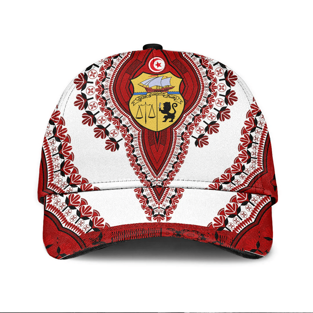 Africazone Africa Cap - Tunisia - White-Verseion Classic Cap Baseball Cap Hat Trucker Hats Custom Hats Gifts For Men & Women