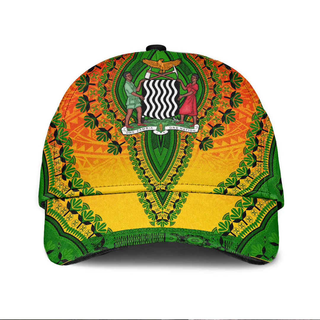 Africazone Africa Cap - Zambia - Orange Version Classic Cap Baseball Cap Hat Trucker Hats Custom Hats Gifts For Men & Women