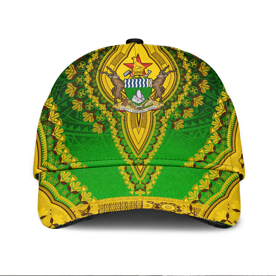 Africazone Africa Cap - Zimbabwe - Green Version Classic Cap Baseball Cap Hat Trucker Hats Custom Hats Gifts For Men & Women