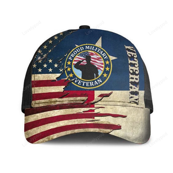 Against All Enemies Desert Storm Veteran American Flag Hat Proud US Military Hats Trucker Hats Custom Hats Gifts For Men & Women