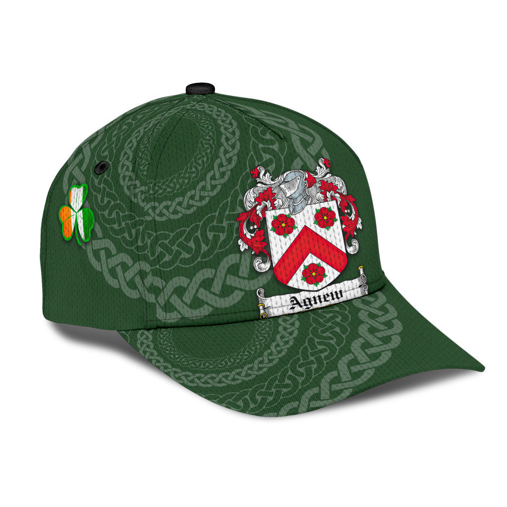 Agnew Coat Of Arms - Irish Family Crest St Patrick's Day Hat Classic Cap Trucker Hats Custom Hats Gifts For Men & Women