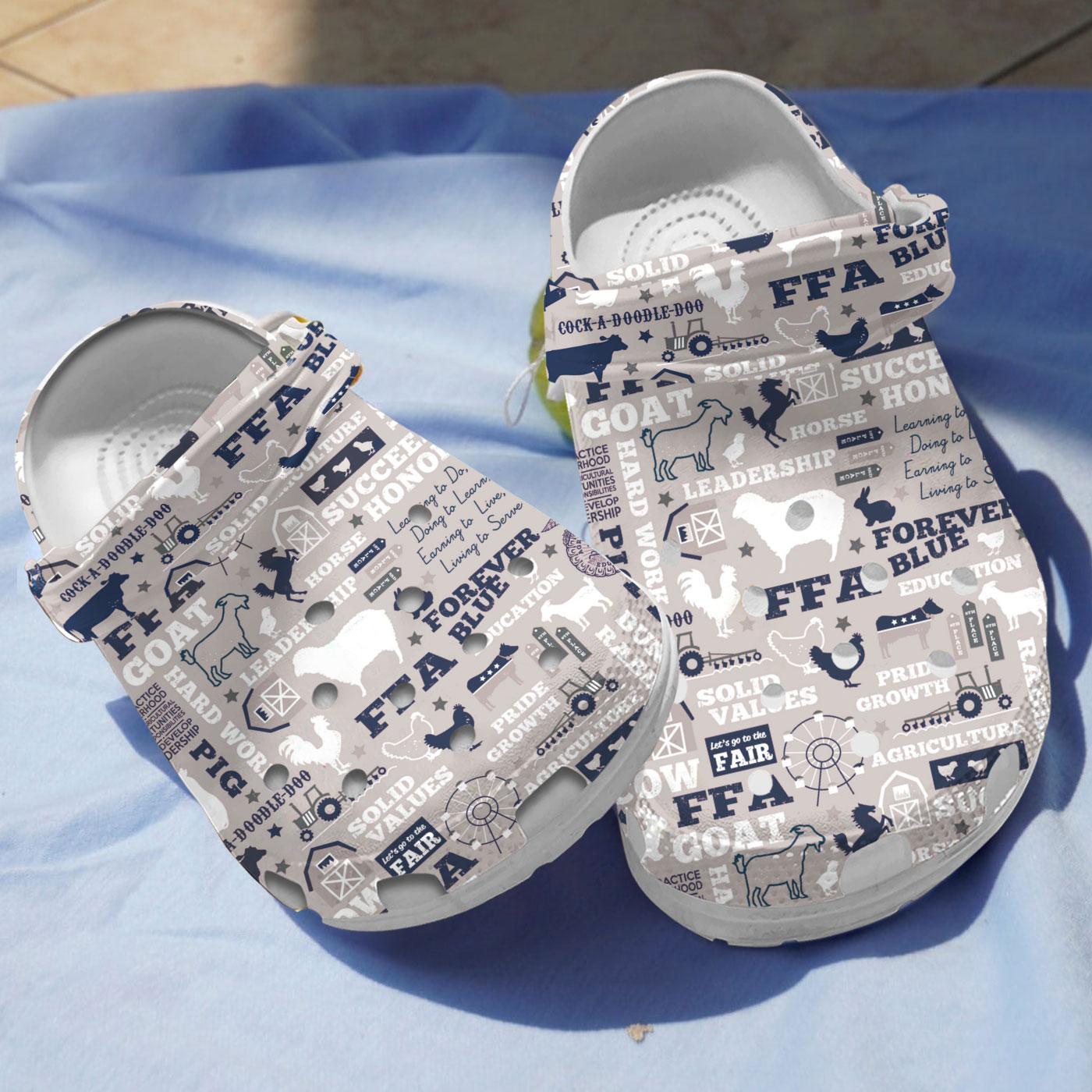 Agriculture FFA Crocs Crocband Clogs Shoes Comfortable For Men Women and Kids