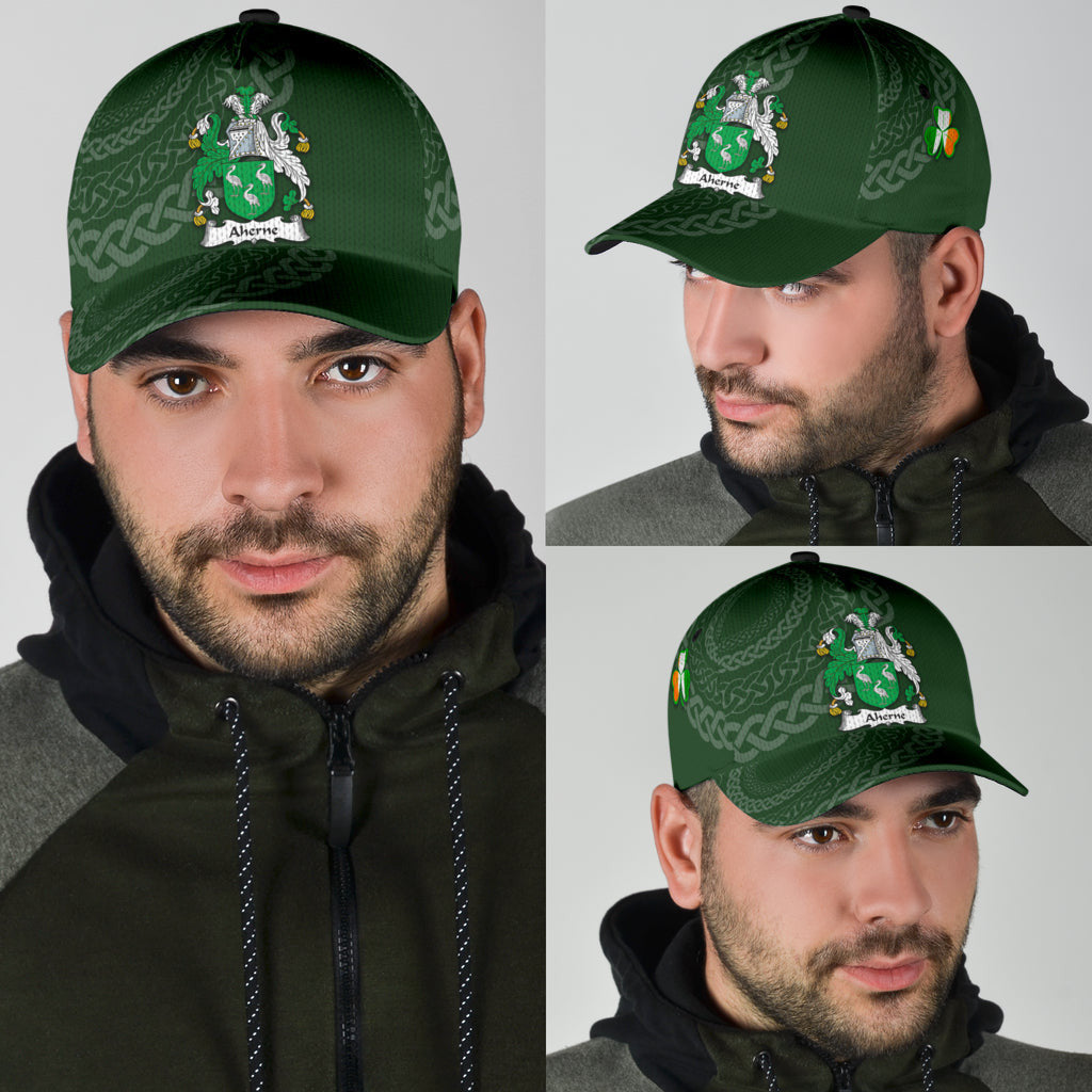Aherne Coat Of Arms - Irish Family Crest St Patrick's Day Hat Classic Cap Trucker Hats Custom Hats Gifts For Men & Women