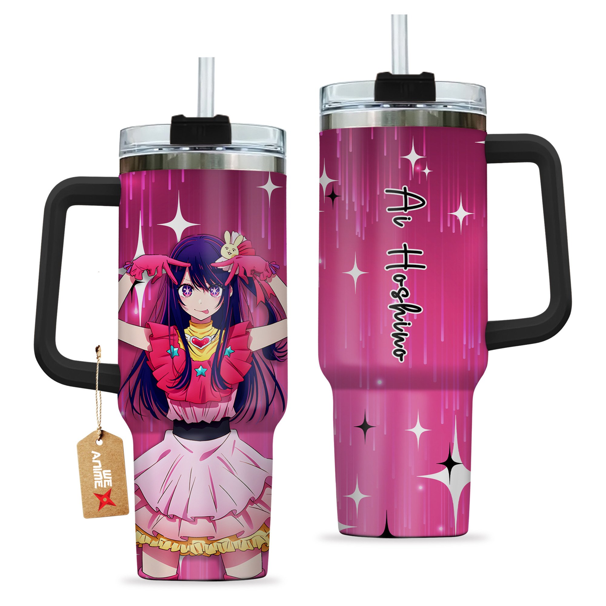 Ai Hoshino Oshi no Ko Anime Custom Stanley Cup 40 oz 30 oz Tumbler With HandleTVC2301206