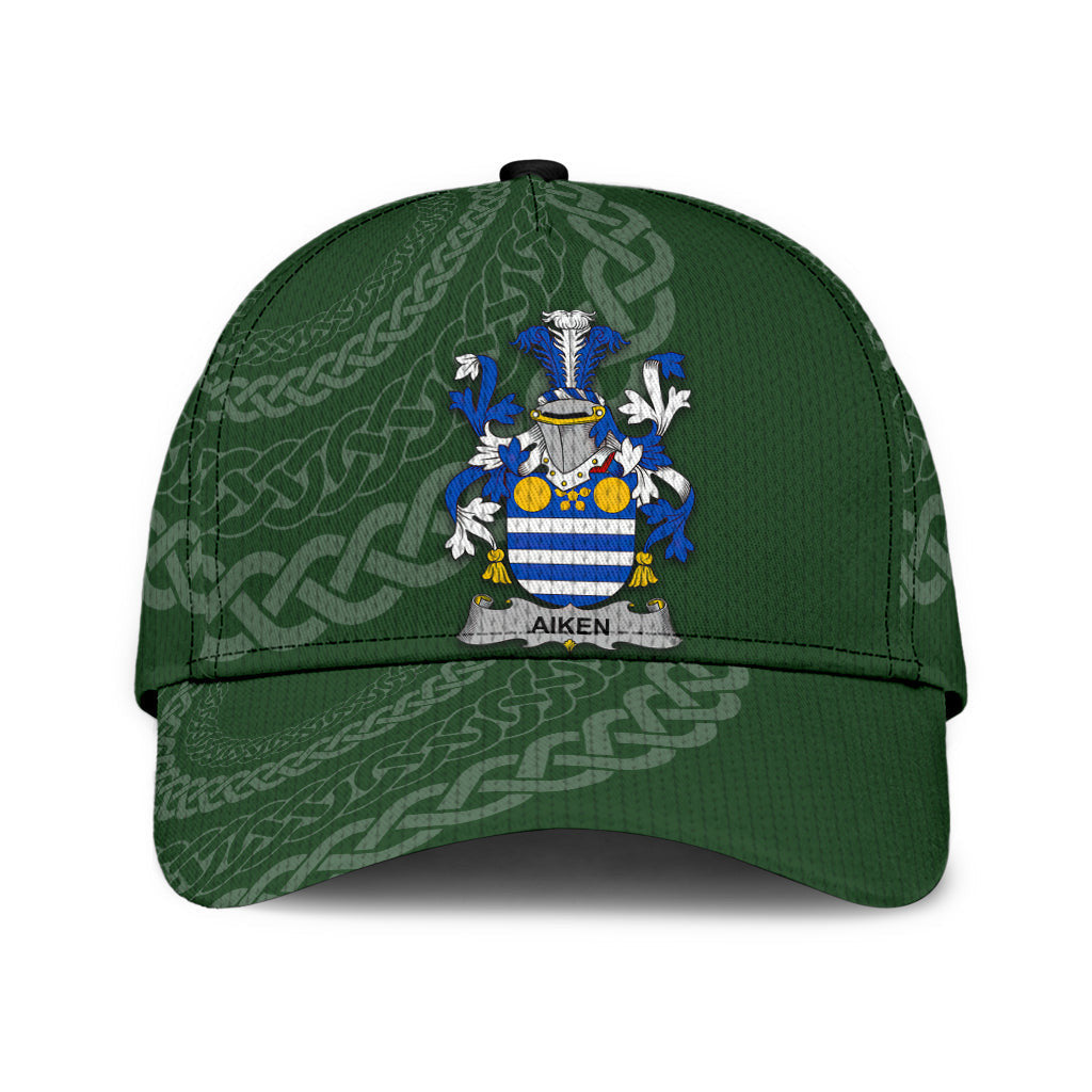 Aiken Coat Of Arms - Irish Family Crest St Patrick's Day Hat Classic Cap Trucker Hats Custom Hats Gifts For Men & Women