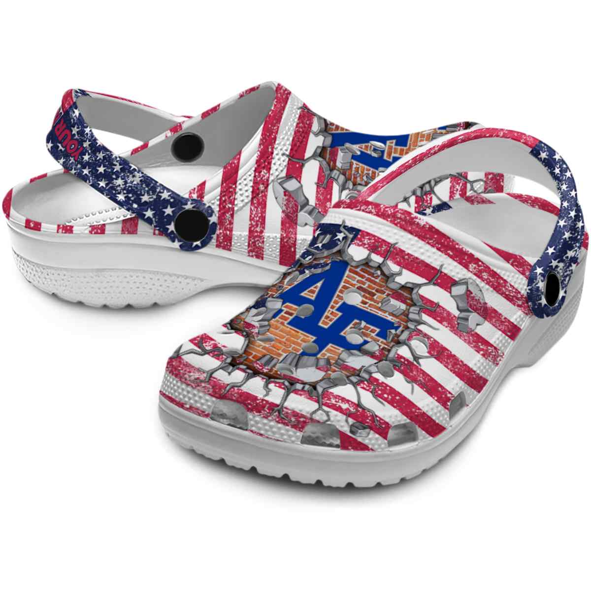 Air Force Falcons NCAA Sport Crocs Crocband Clogs Shoes Comfortable For Men Women and Kids - Image 3