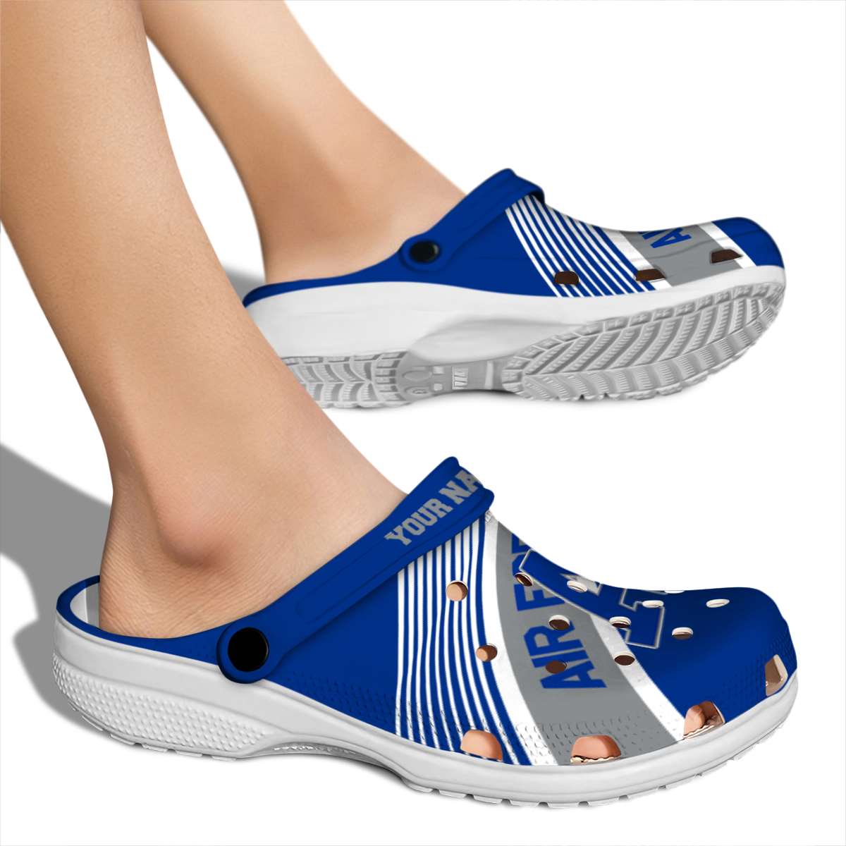 Air Force Falcons NCAA Sport Crocs Crocband Clogs Shoes Comfortable For Men Women and Kids - Image 2