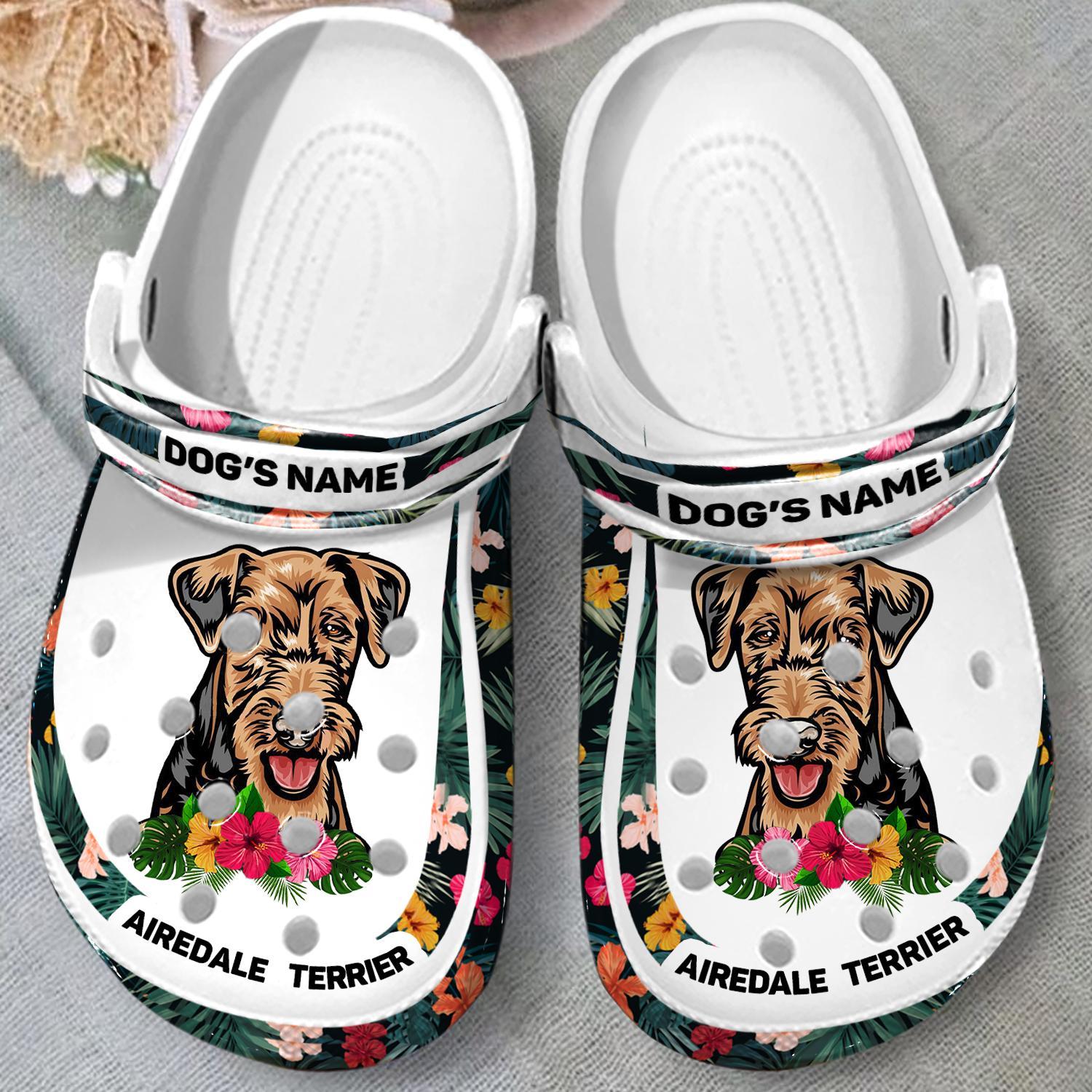 Airedale Terrier Dog Crocs Crocband Clogs Shoes Comfortable For Men Women and Kids - Image 6