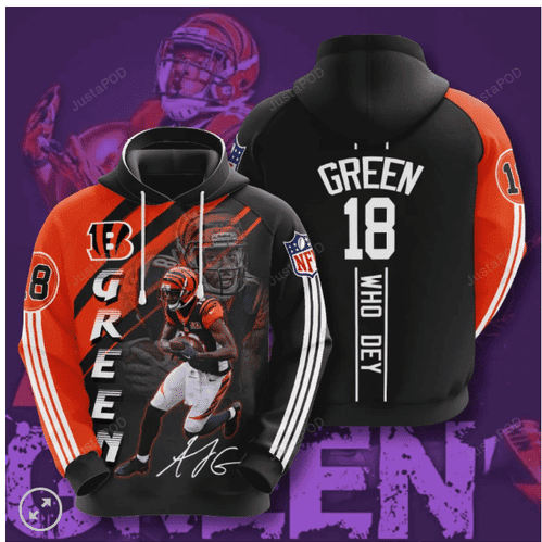 Aj Green Cincinnati Bengals 3D All Over Print Hoodie, Zip Hoodie
