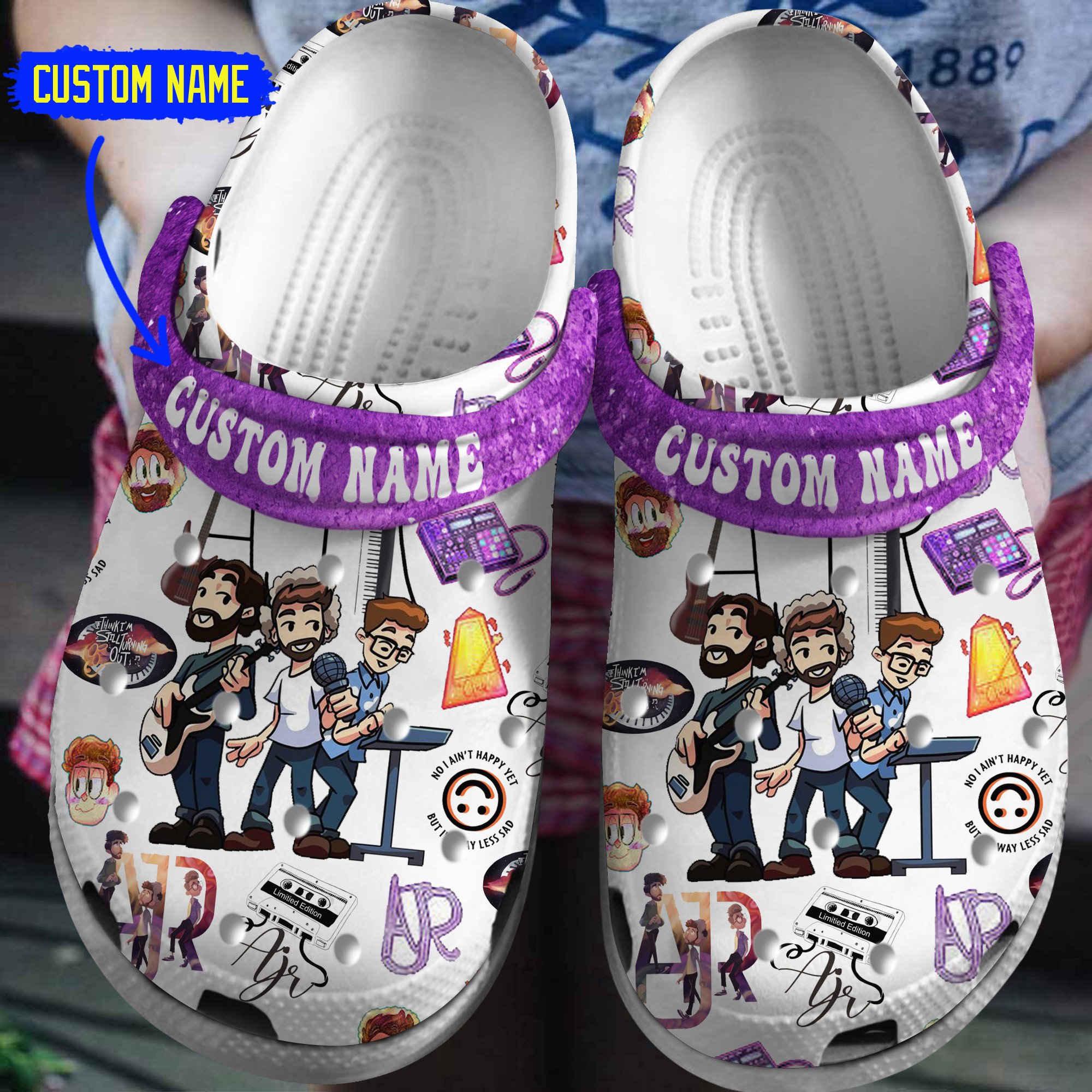 AJR Band Music Crocs Crocband Clogs Shoes Comfortable For Men Women and Kids