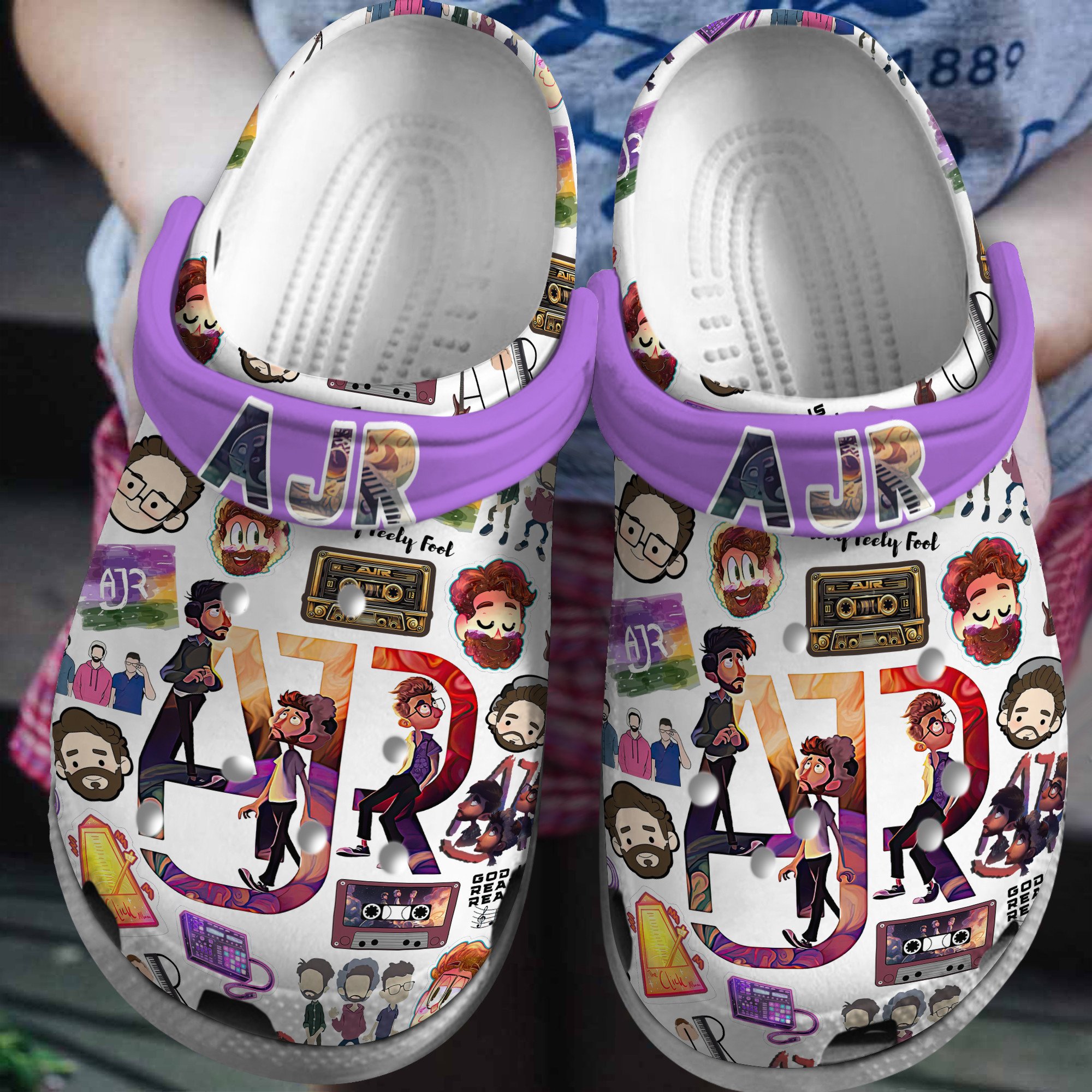 AJR Music Crocs Crocband Clogs Shoes Comfortable For Men Women and Kids