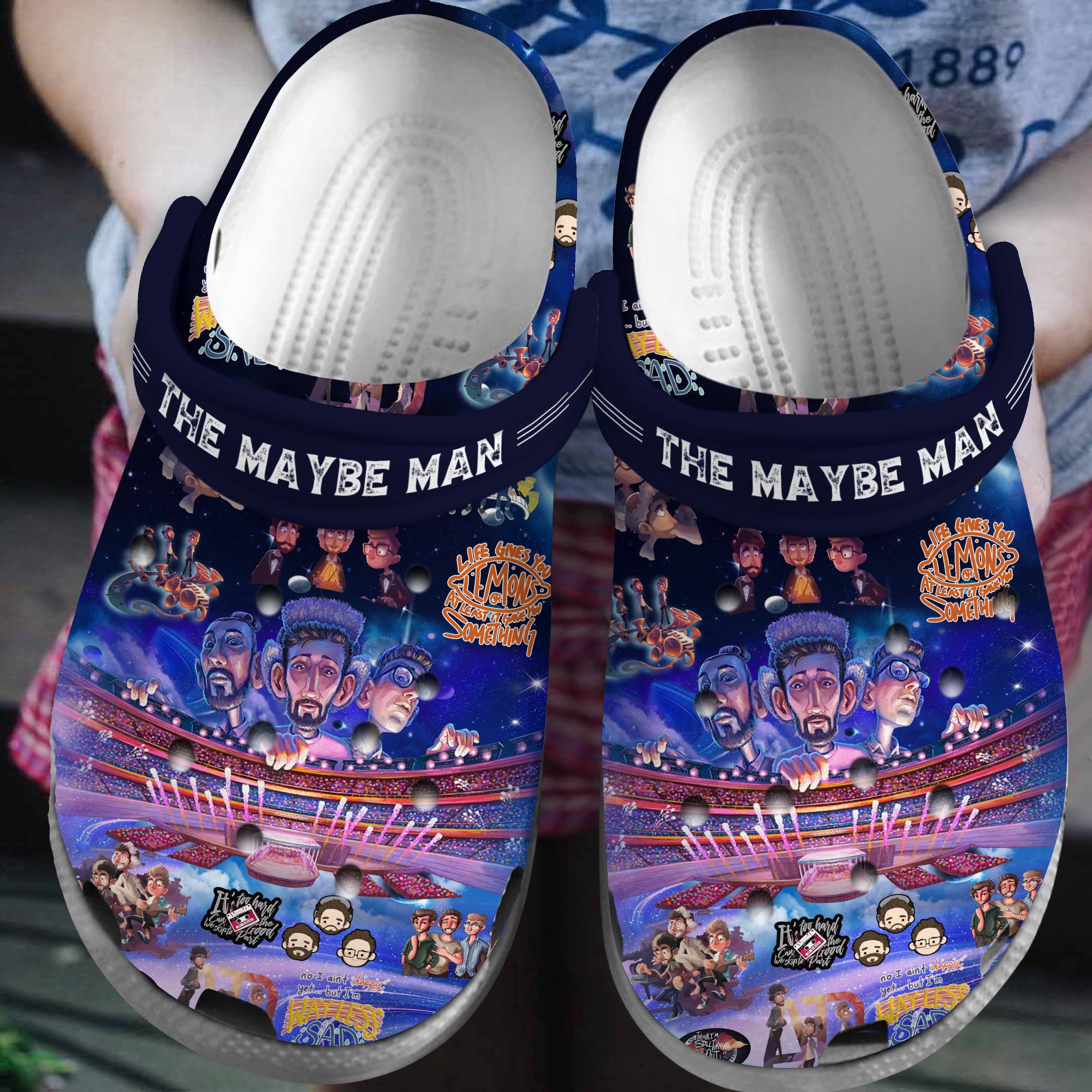 AJR The Maybe Man Album Music Crocs Crocband Clogs Shoes Comfortable For Men Women and Kids