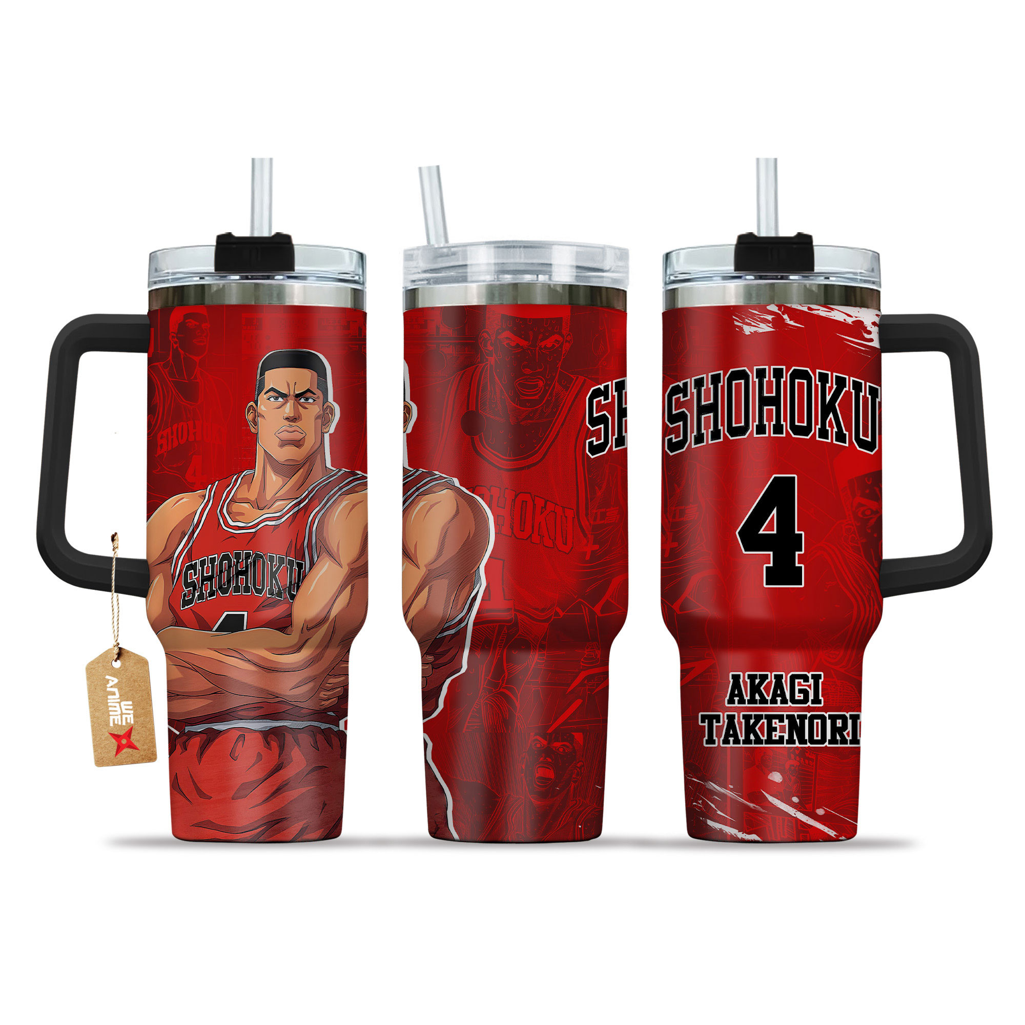 Akagi Takenori Slam Dunk Anime Custom Stanley Cup 40 oz 30 oz Tumbler With HandleTVC2301150