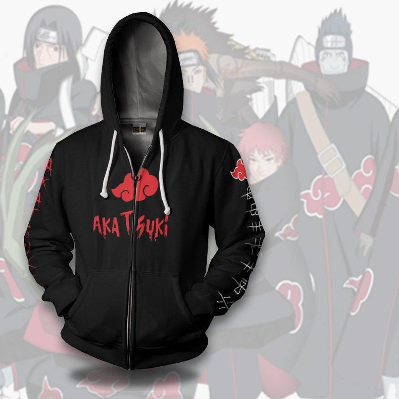 Akatsuki 3D All Over Print Hoodie, Zip Hoodie