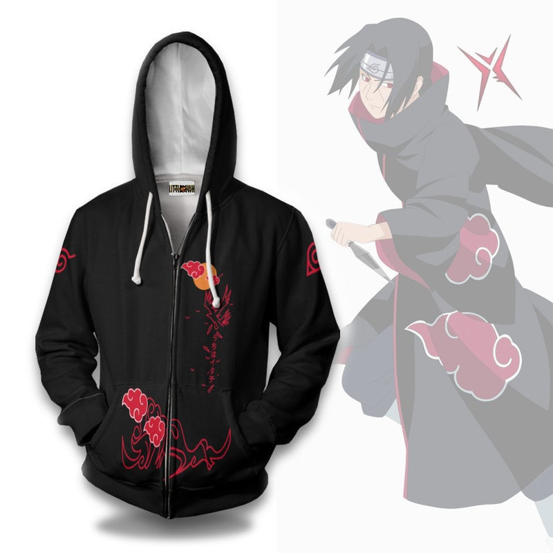 Akatsuki Itachi Uchiha 3D All Over Print Hoodie, Zip Hoodie
