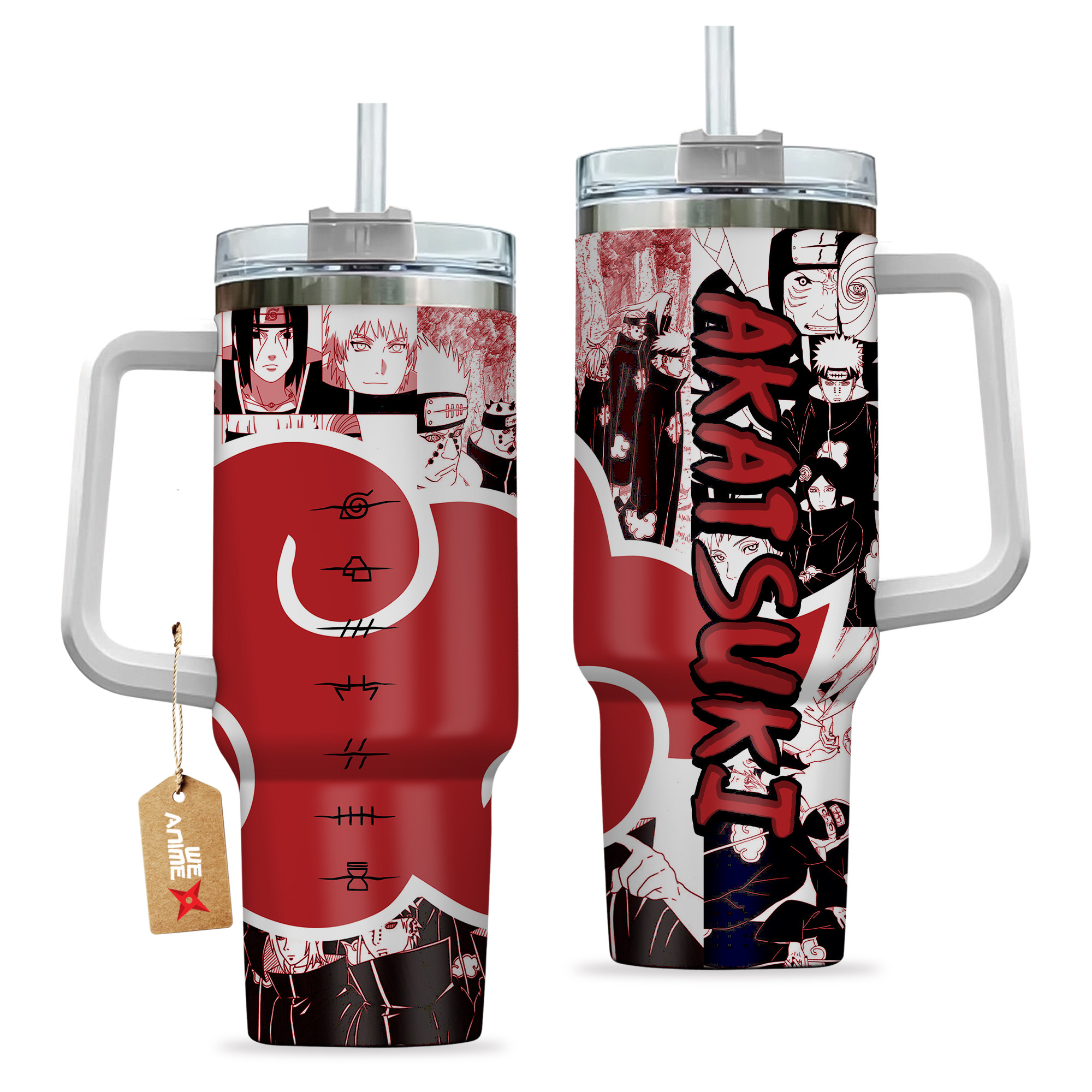 Akatsuki Naruto Anime Custom Stanley Cup 40 oz 30 oz Tumbler With HandleTVC2301149 - Image 2