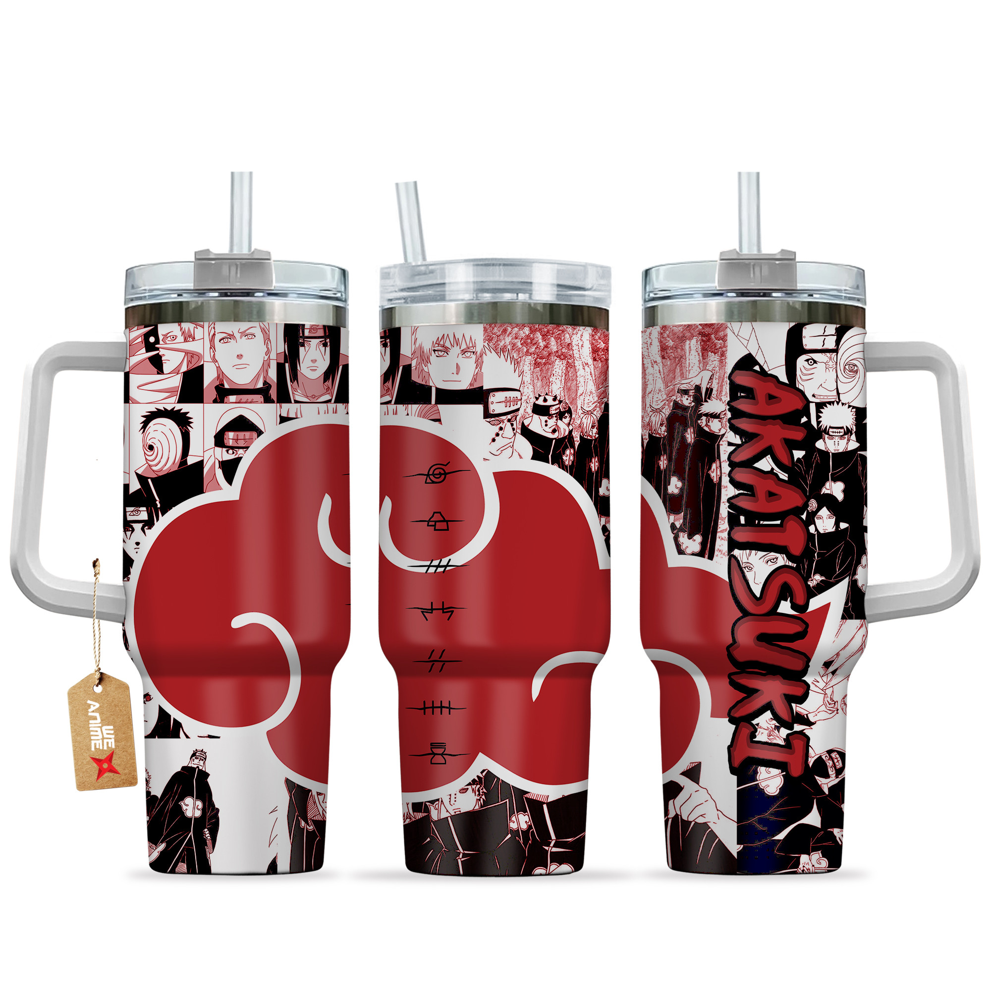 Akatsuki Naruto Anime Custom Stanley Cup 40 oz 30 oz Tumbler With HandleTVC2301149