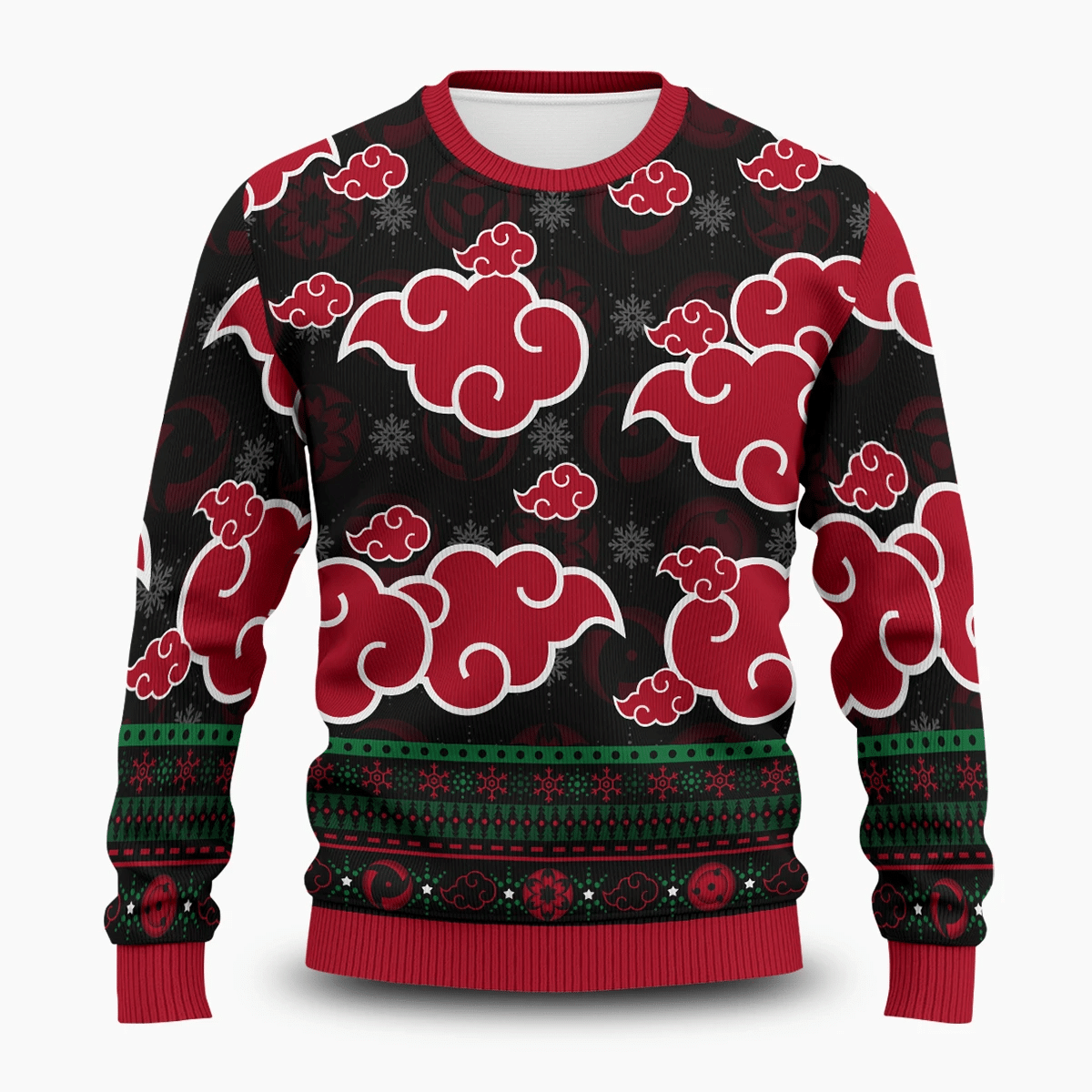 Akatsuki Sharingan Ugly Christmas Sweater Adult 3D Funny Matching for family