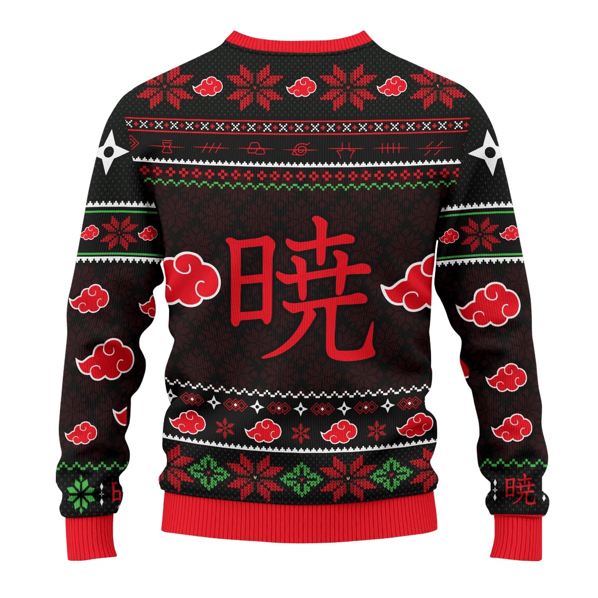 Akatsuki Warriors Ugly Christmas Sweater Adult 3D Funny Matching for family - Image 4