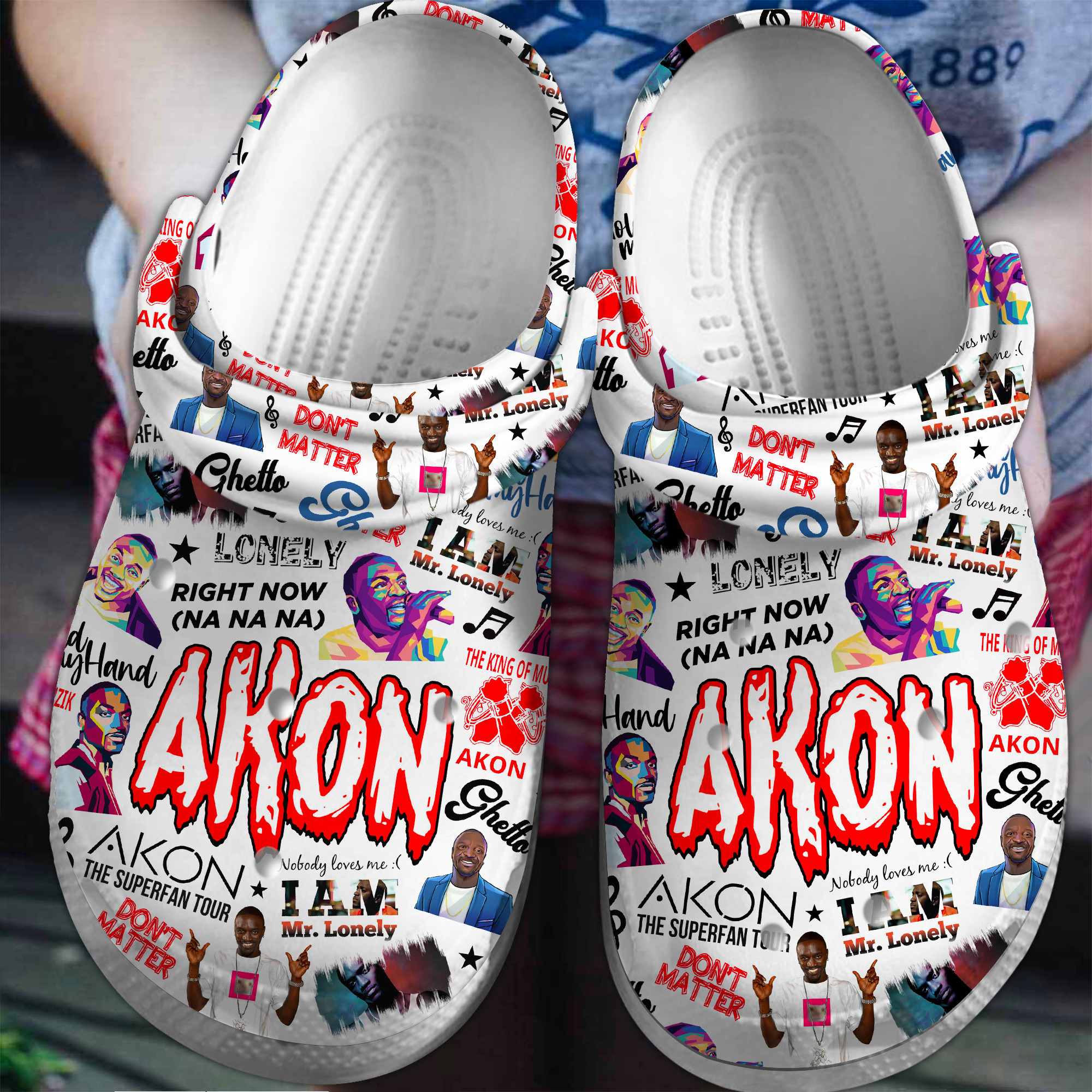 Akon Music Crocs Crocband Clogs Shoes Comfortable For Men Women and Kids