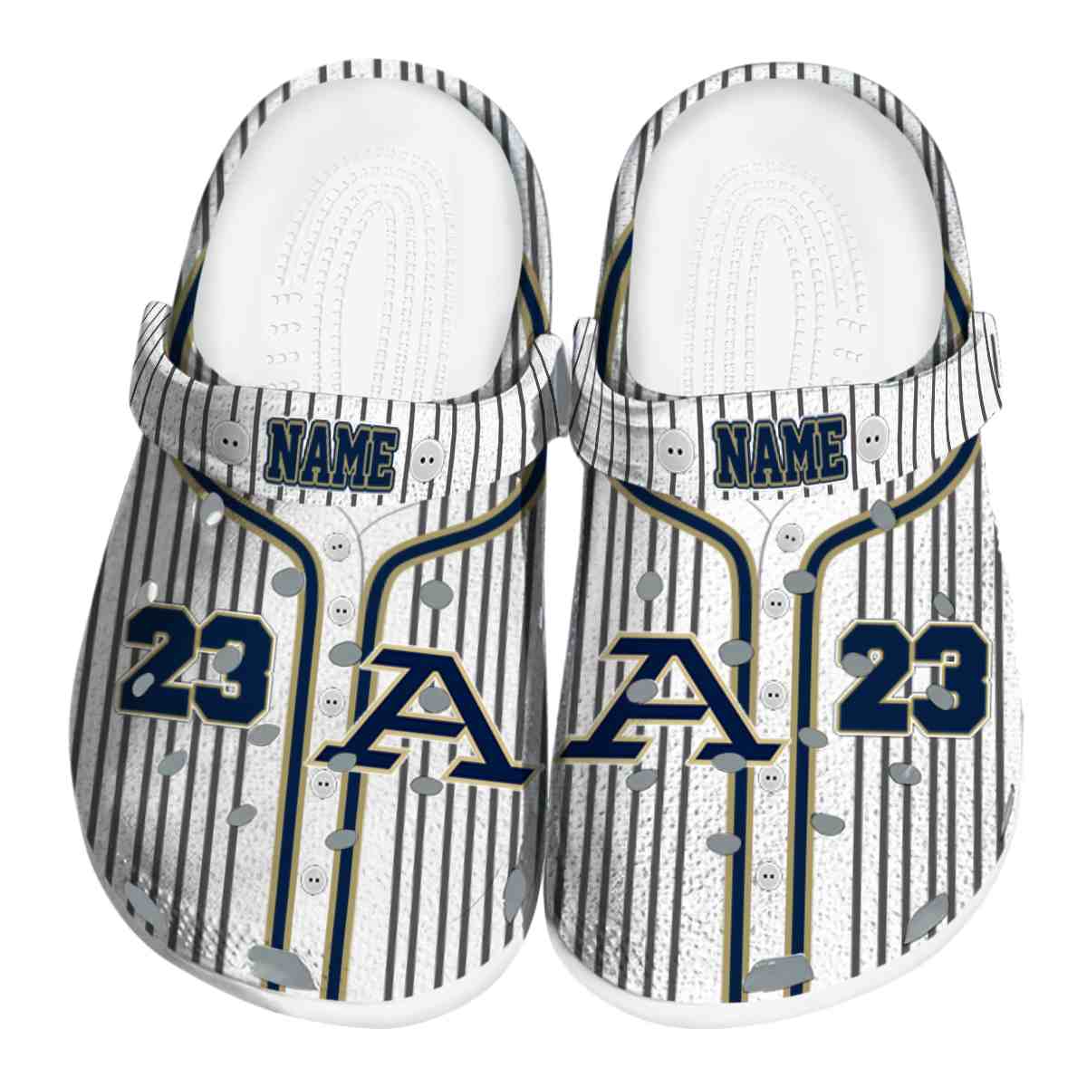 Akron Zips NCAA Sport Crocs Crocband Clogs Shoes Comfortable For Men Women and Kids